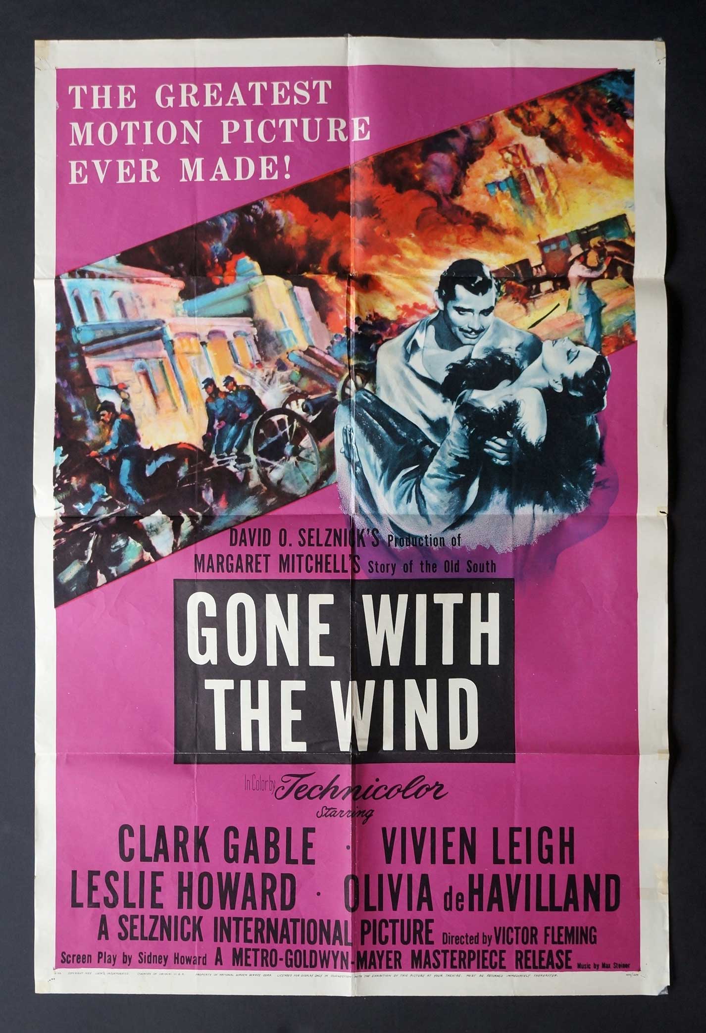 Gone With The Wind 1954 Movie Poster