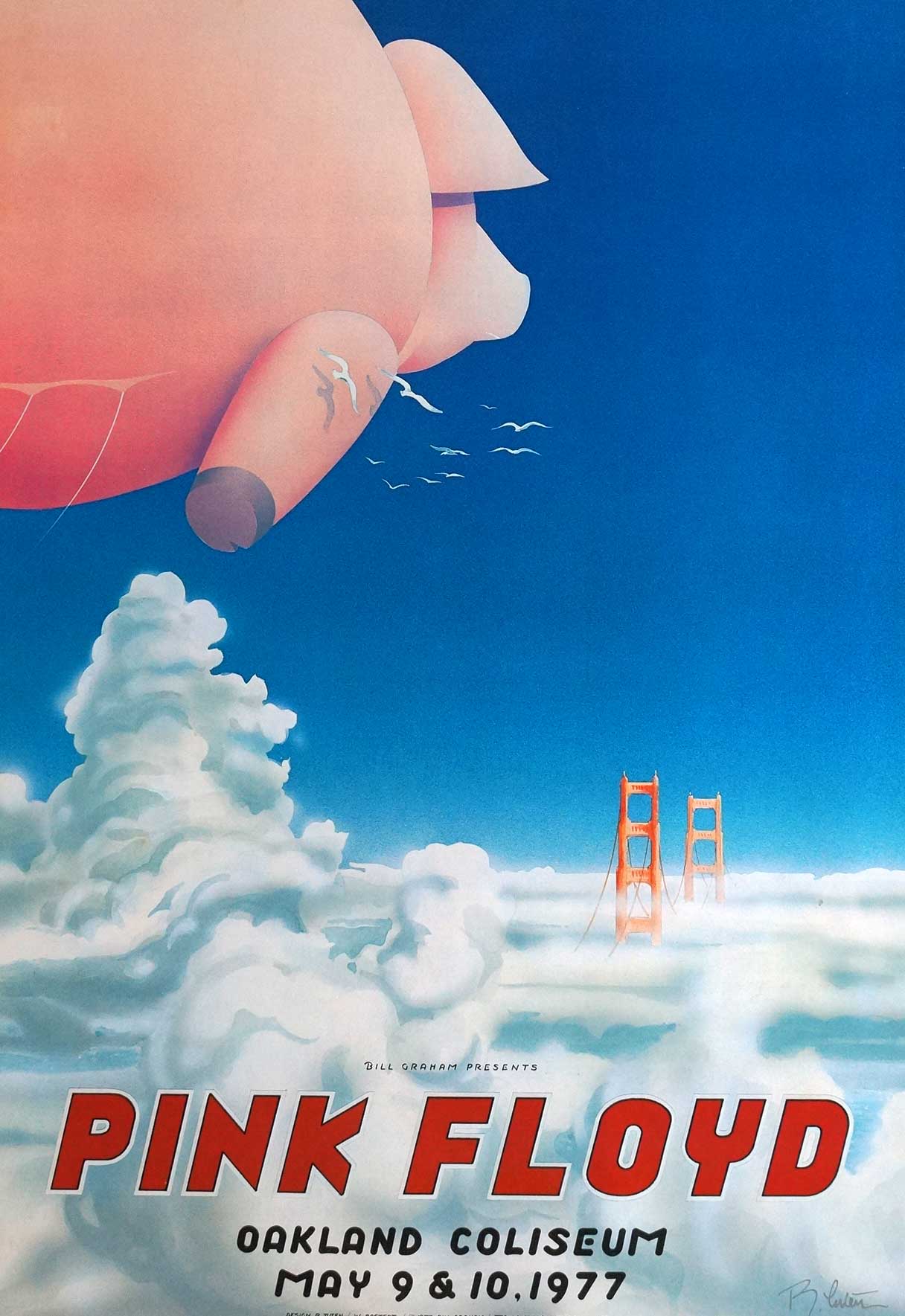 Pink Floyd at The Oakland Coliseum Movie Poster, 1977