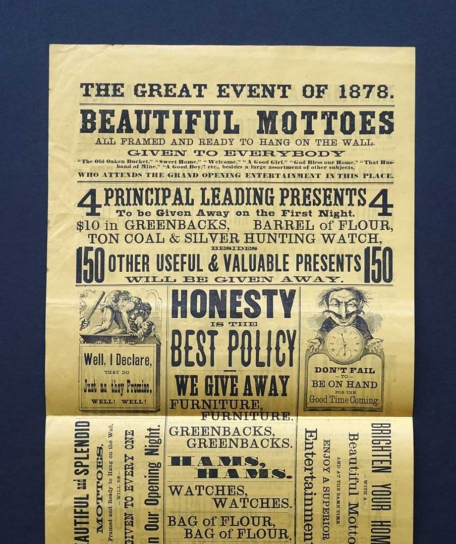 19th Century Theatrical Broadside (The Great Event of 1878).