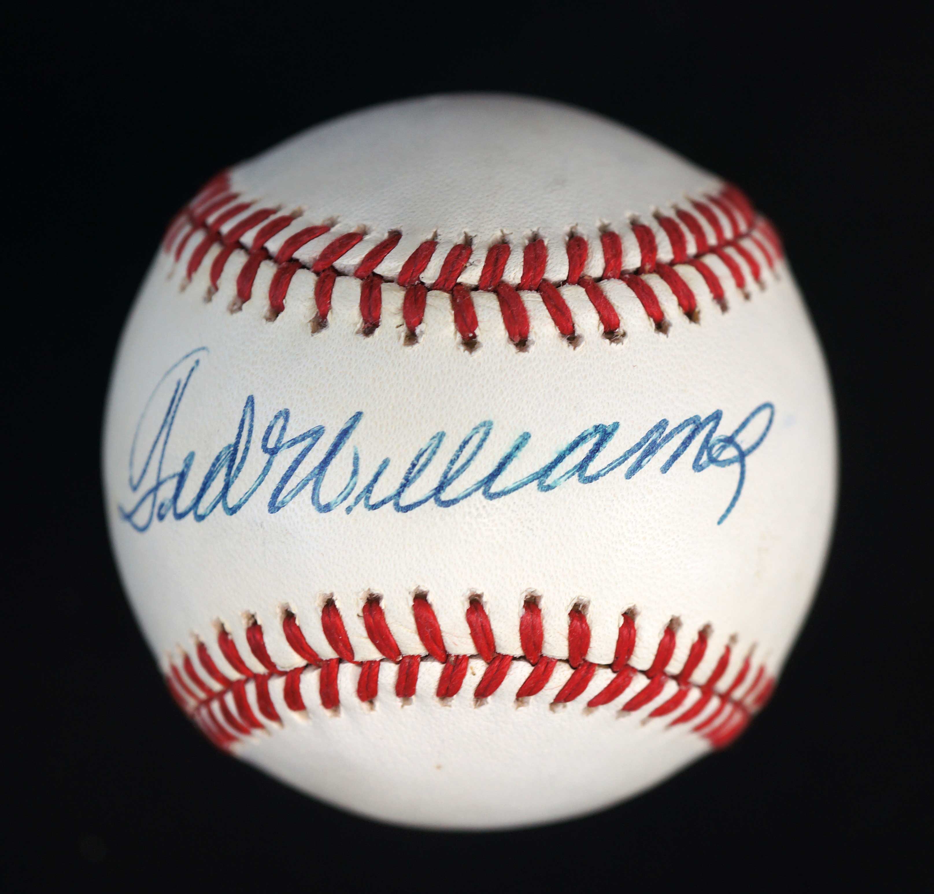 Lot 302 Ted Williams Single Signed Baseball with COA