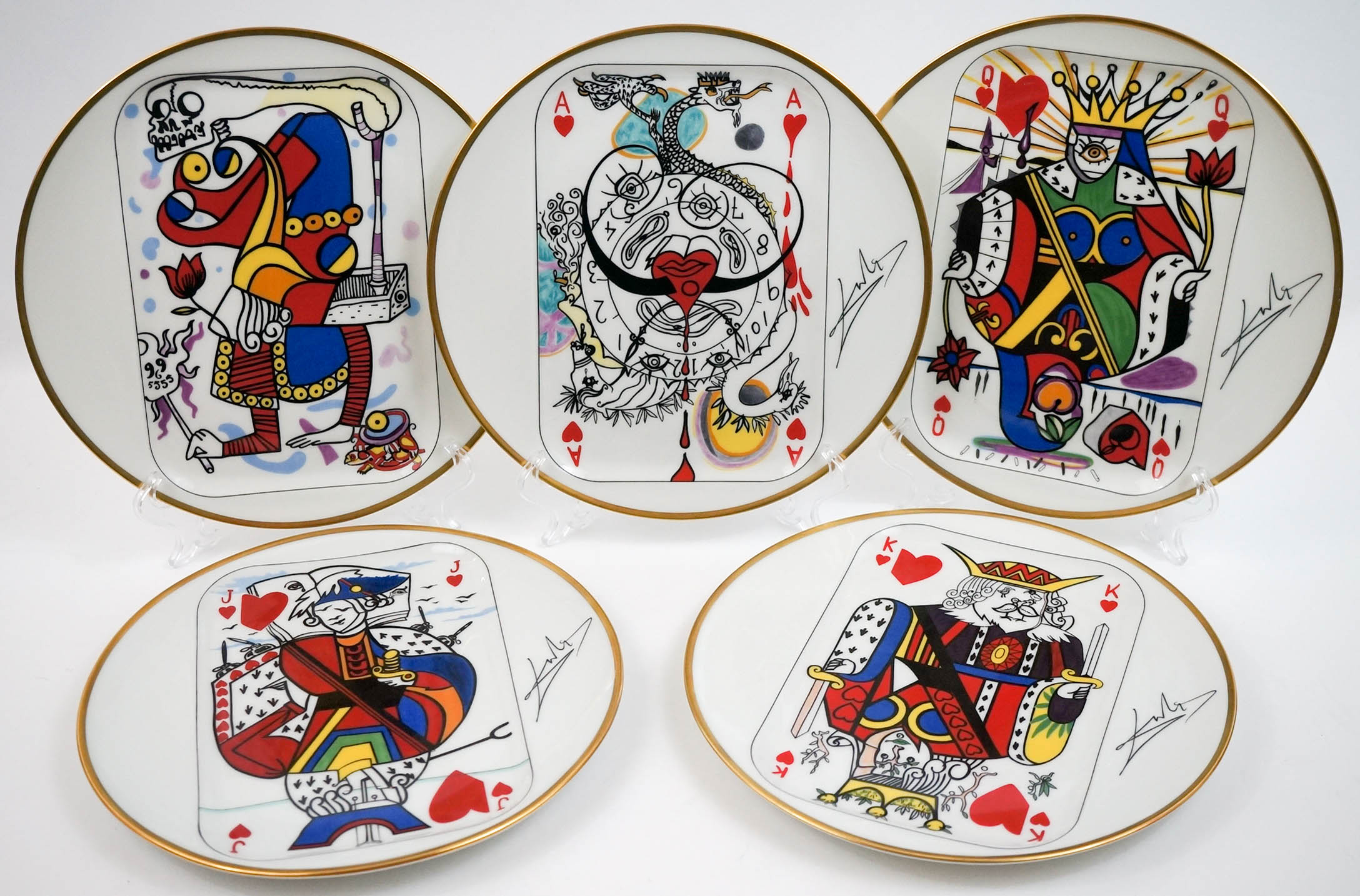 Set Puiforcat Royal Flush Dishes by Salvador Dali