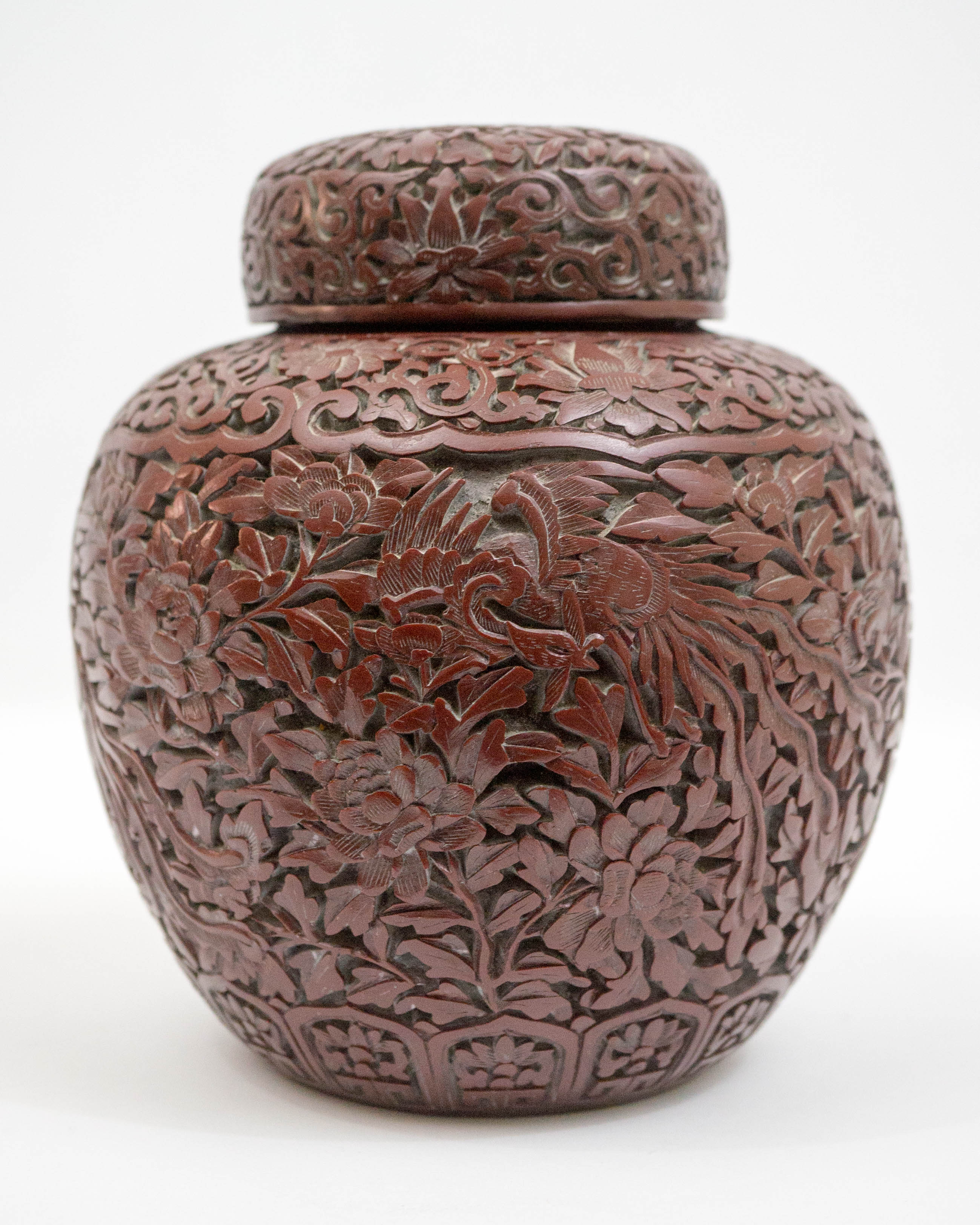 An Old Chinese Cinnabar Jar