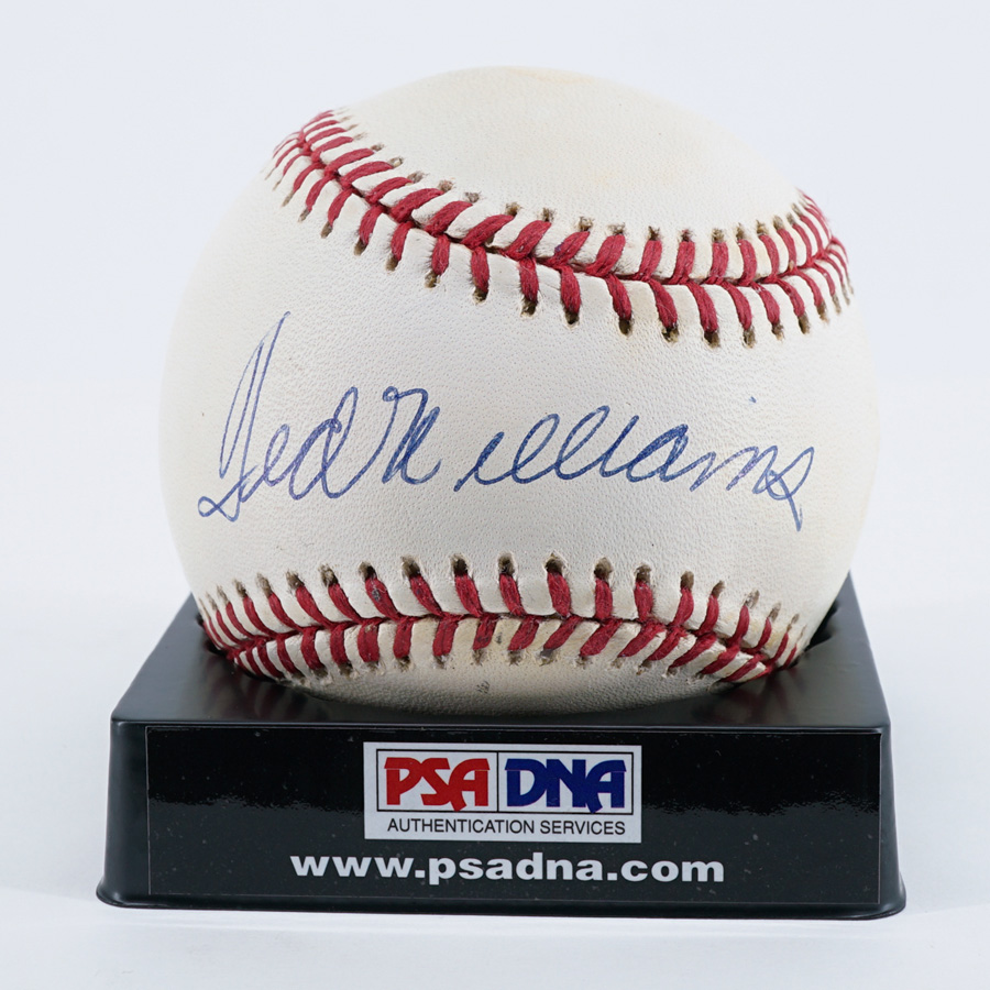 Ted Williams Single Signed Baseball PSA/DNA