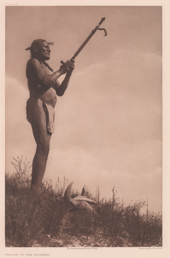 Edward Curtis Photogravure Prayer to the Mystery