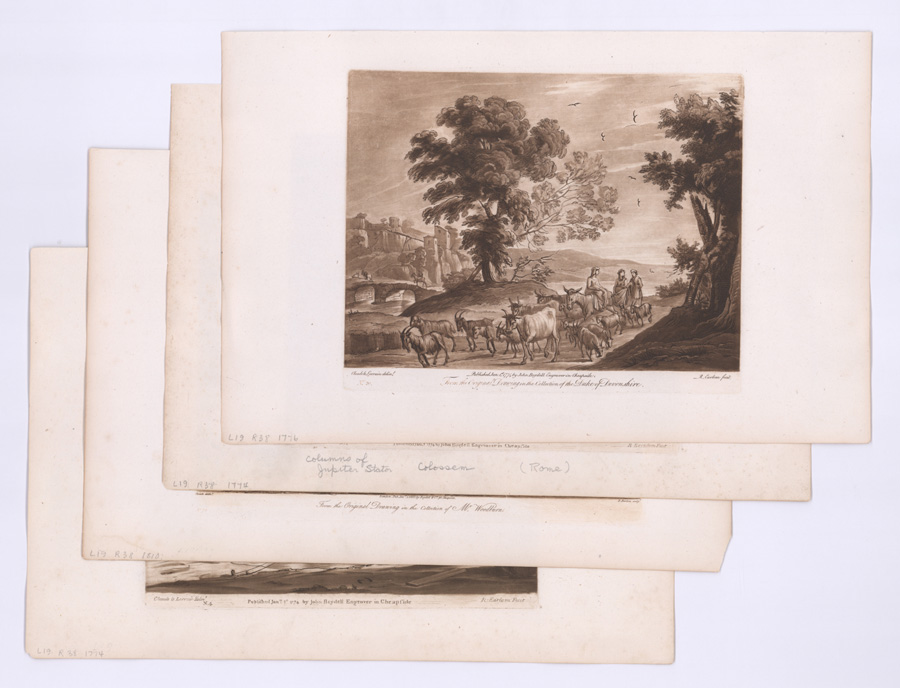 Four After Claude Lorrain (1600 - 1682) Etchings