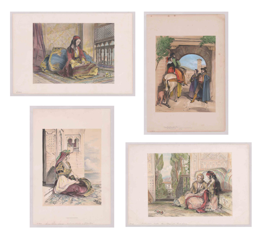 Four John Frederick Lewis (1805 - 1876) Lithographs