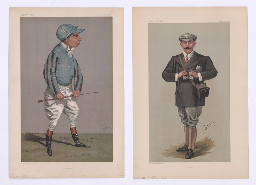 Gz Auctions Past Auctions - 1898 1900 vanity fair prints horse racing 2