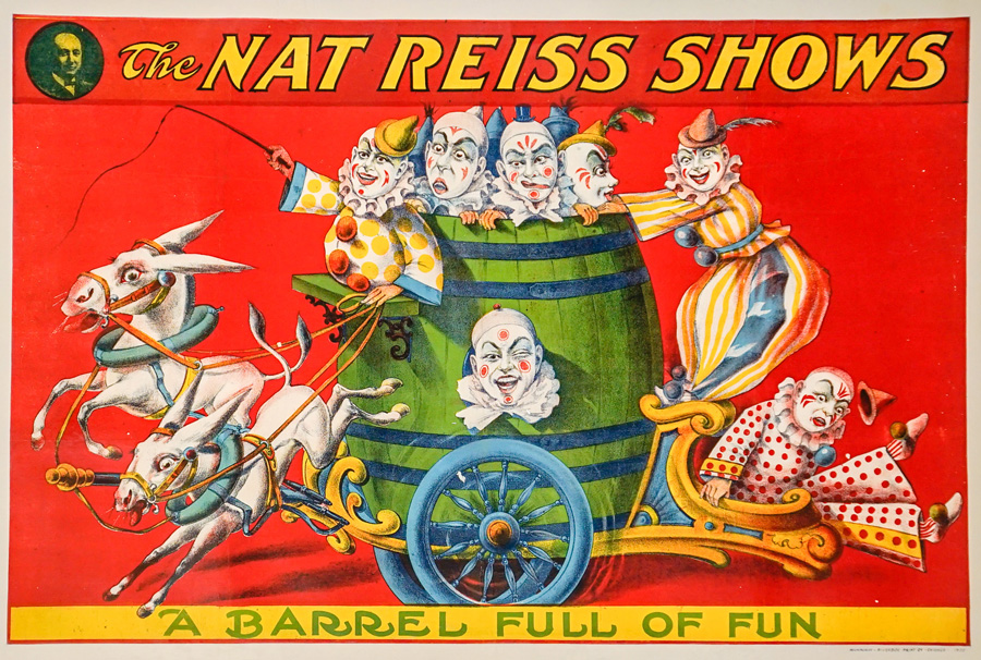 The Nat Reiss Shows Lithograph Poster, 1922