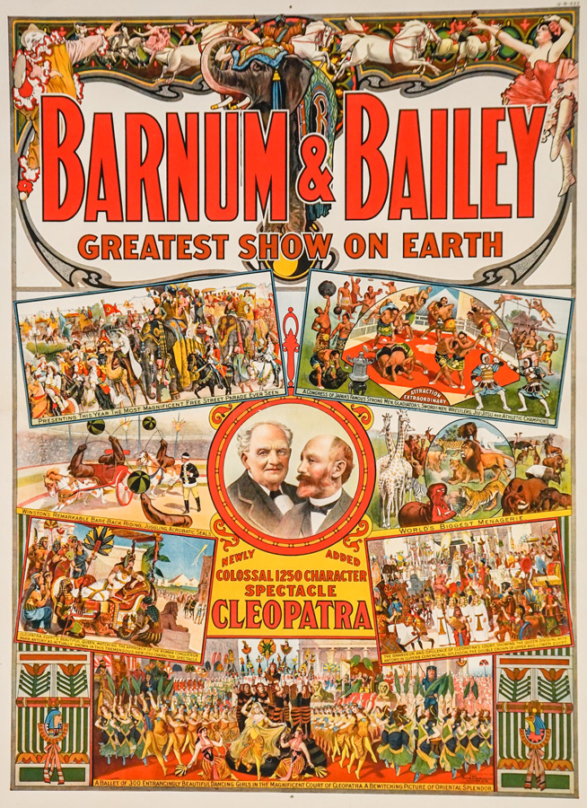 Barnum and Bailey Cleopatra Circus Poster, 1912