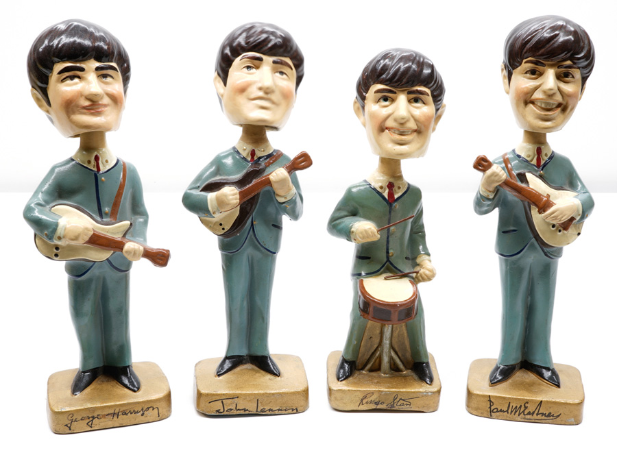 Beatles Nodders by Car Mascots Set of 4