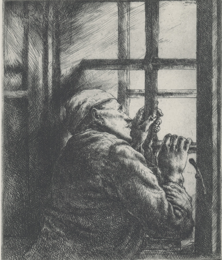 Julius Komjati Etching [Prisoner]