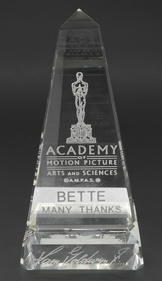 Bette Davis Crystal Award From ©A.M.P.A.S.®