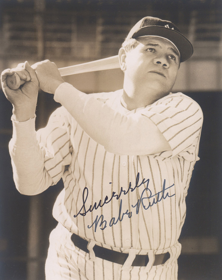 Babe Ruth Pride of the Yankees Signed Photo BSA 10