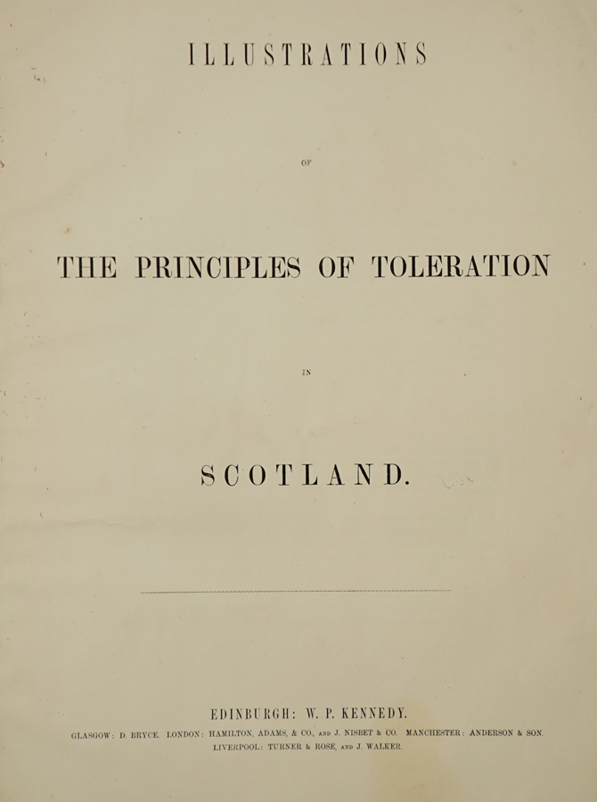 The Principles of Toleration in Scotland