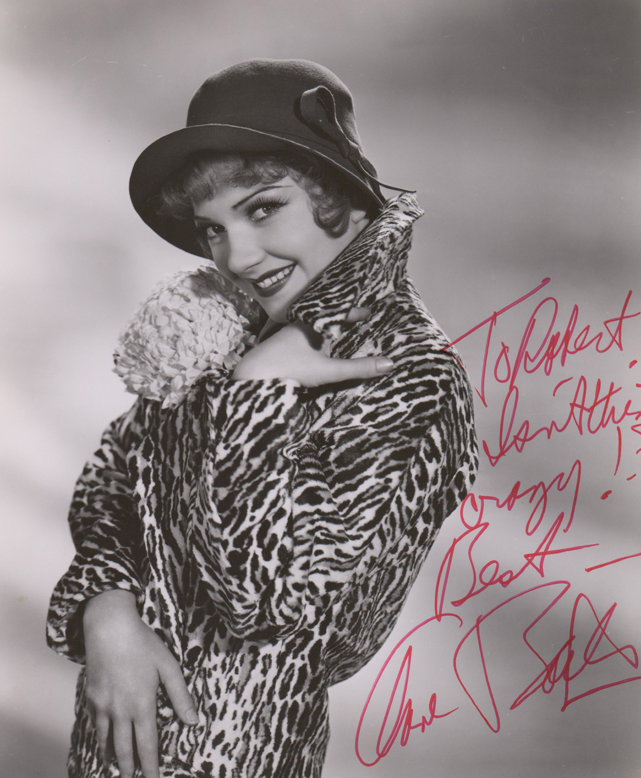 Anne Baxter Signed Photograph to Robert Osborne
