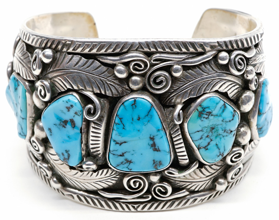 Jimmy Victor Begay Sterling Navajo Cuff Bracelet