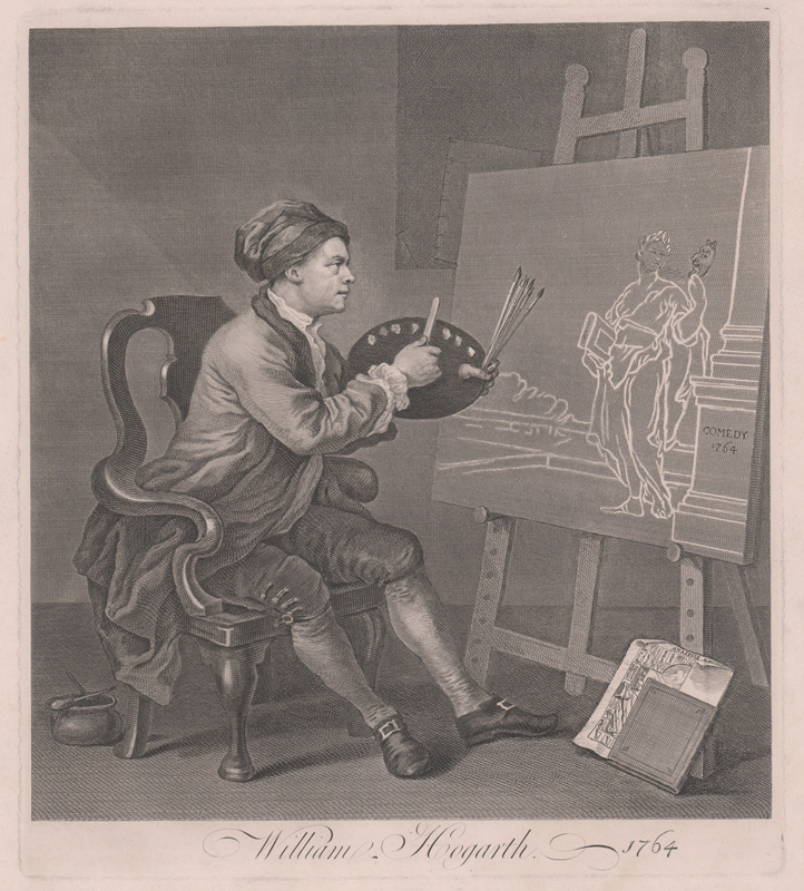 William Hogarth Engraving [Self-Portrait]
