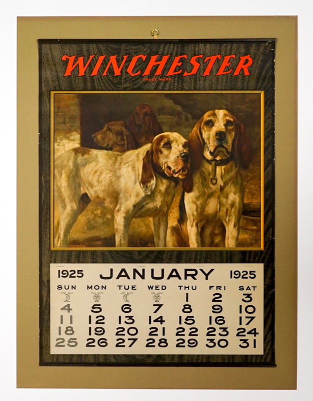 Winchester Original 1925 Advertising Calendar