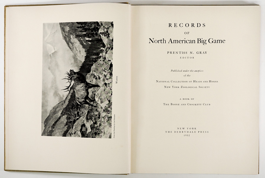 North American Big Game by Gray 1932 LTD
