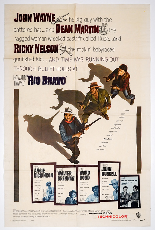 John Wayne in Rio Bravo One Sheet Movie Poster