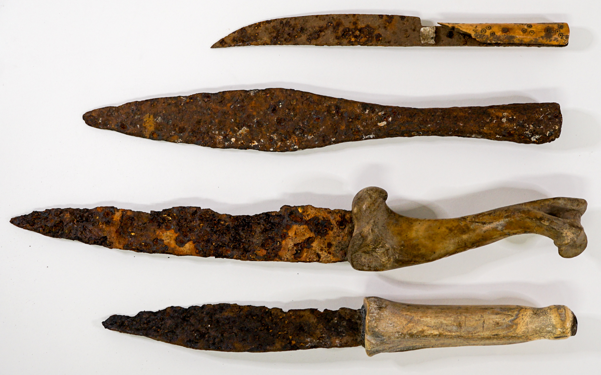 Roman Bone-Handled Knife Group