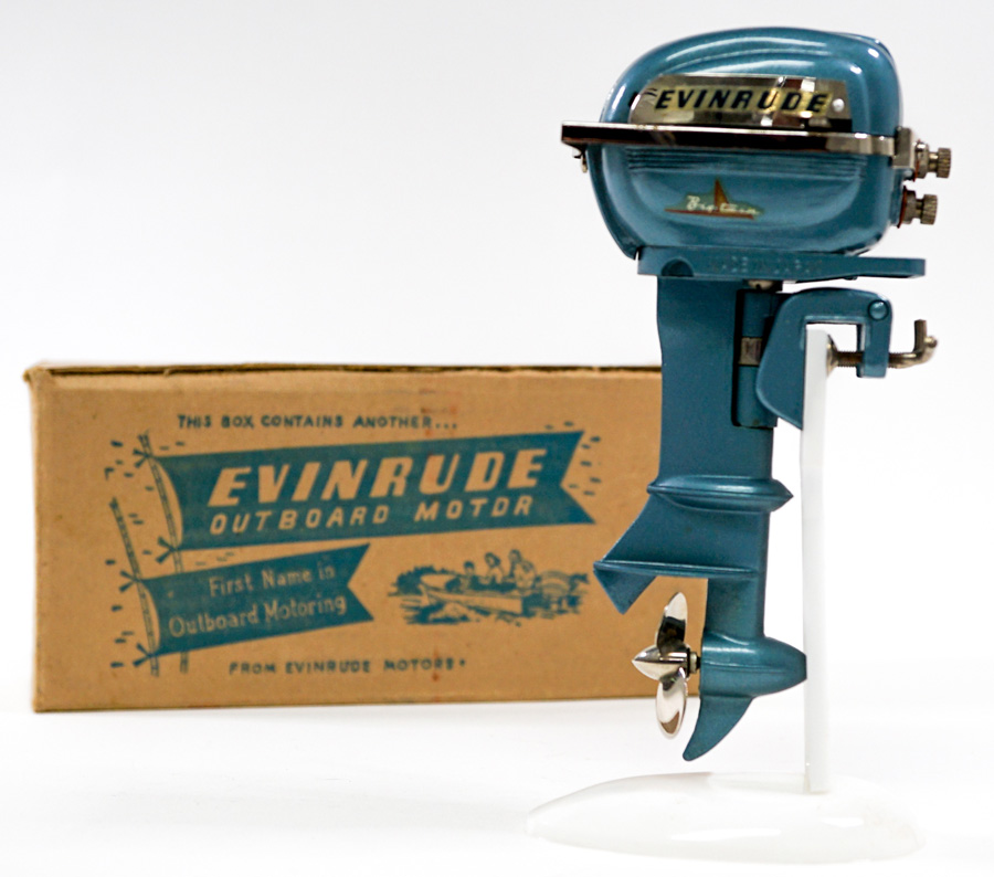 Evinrude Vintage Bigtwin Toy Outboard Motor MIB