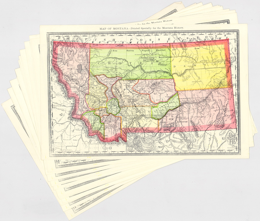Map of Montana (15) Rand McNally