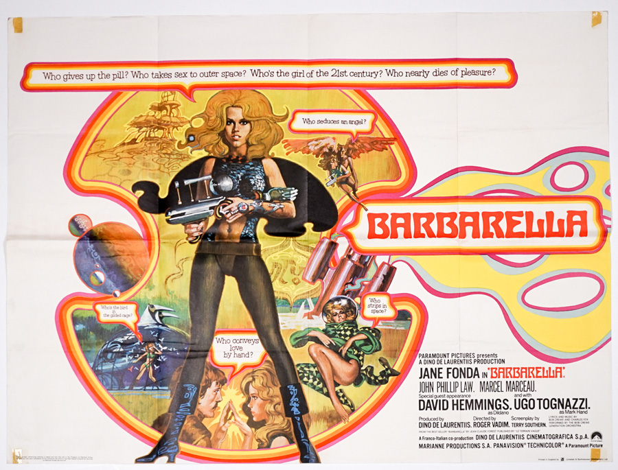 Barbarella British Quad Poster 1968 [Scarce]