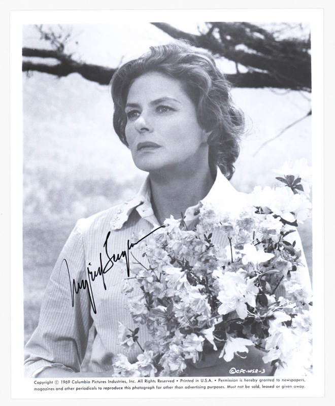 Ingrid Bergman Publicity Photo Signed Beckett COA
