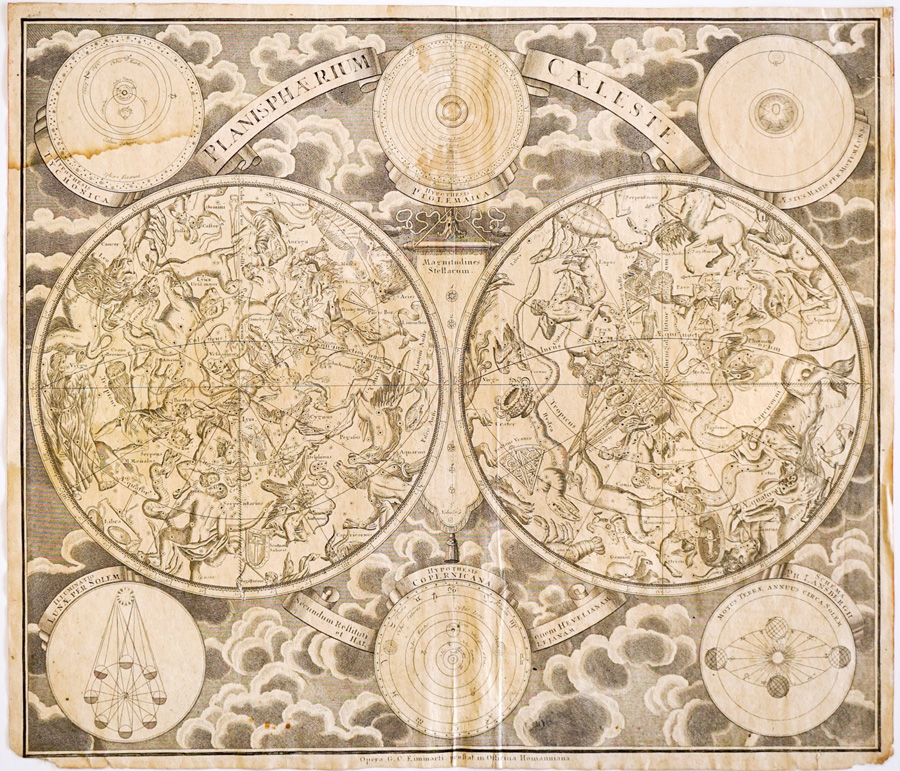 [Maps] Eimmart, Planisphaerium Caeleste, 1705