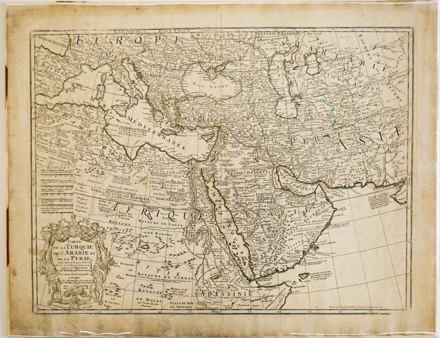 Guillaume De L'Isle (1675-1726) Engraved Map
