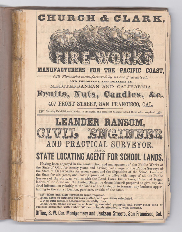 1866 San Francisco Business Directory