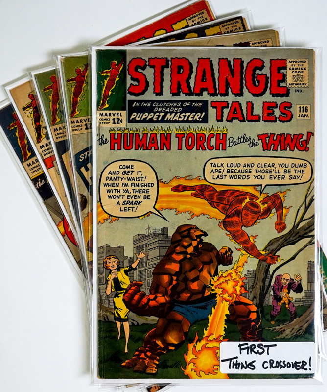 Strange Tales Comics 116, 120, 121, 122, 126