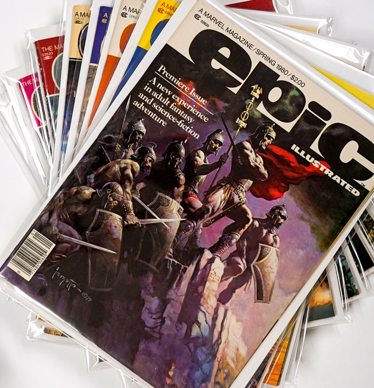 Epic Illustrated with No. 3 (9 issues, no dupes)