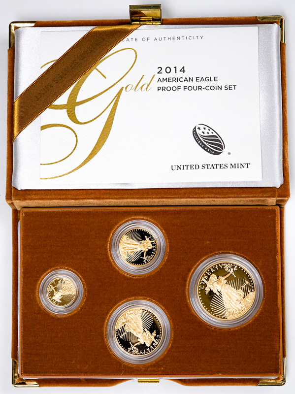 2014 American Gold Eagle Proof Four-Coin Set