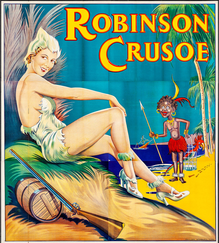 Robinson Crusoe Pantomime Large Poster