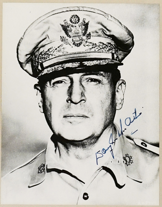 General Douglas MacArthur Signed Photo [Framed]
