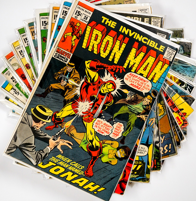 (14) Iron Man Vintage Comic Books