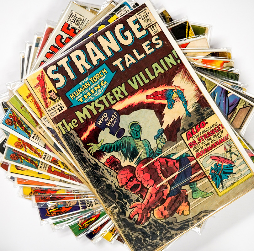 (18) Strange Tales Vintage Comic Books