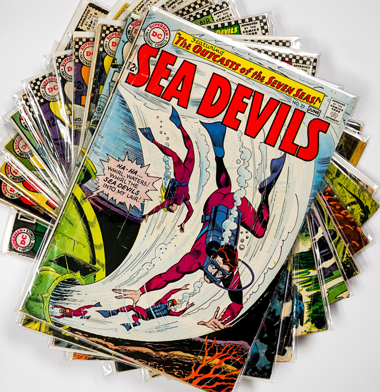 (12) Sea Devils Vintage Comic Books