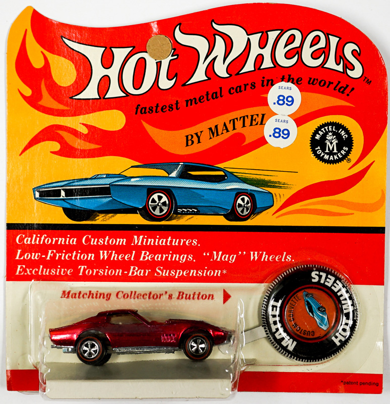 Hot Wheels Redline Custom Corvette on Blister