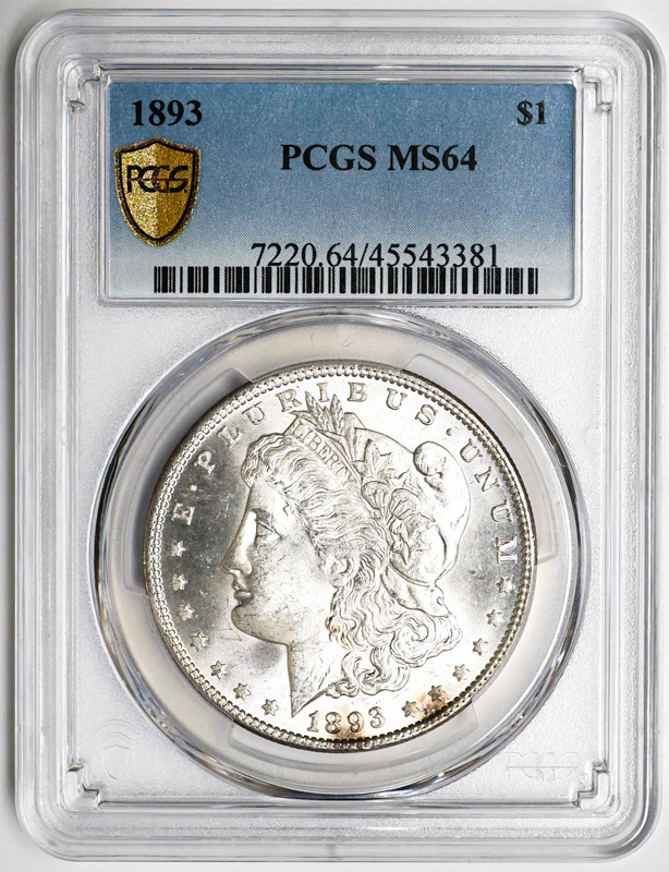 1893 U.S. Morgan Dollar PCGS MS64