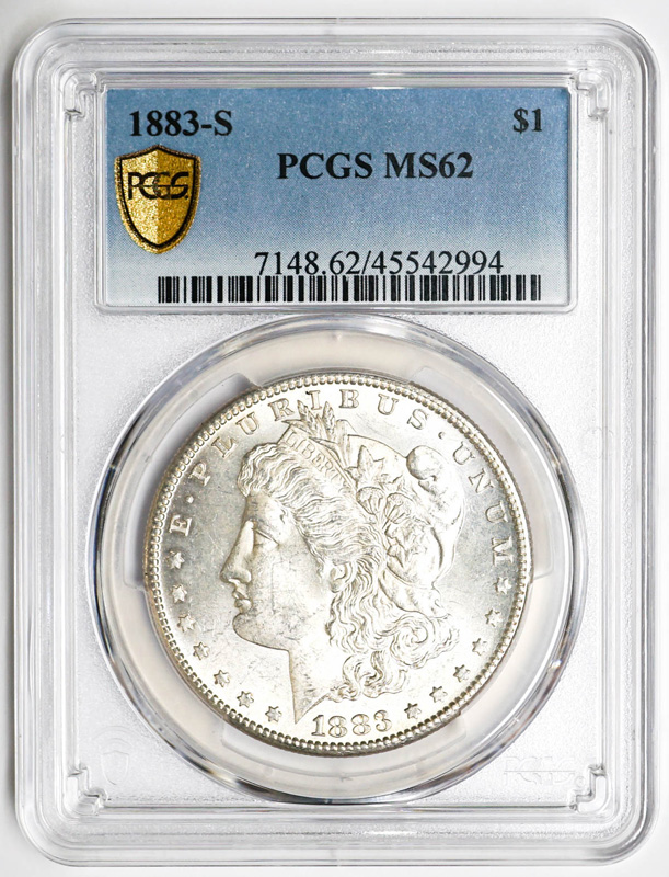 1883-S U.S. Morgan Dollar PCGS MS62