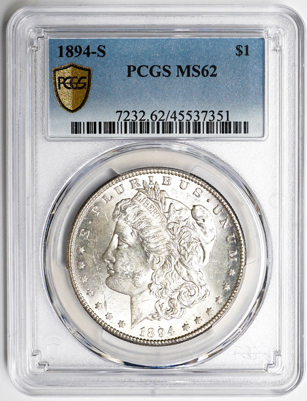 1894-S Morgan Dollar PCGS MS62