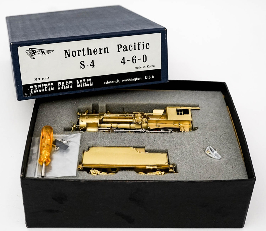 PFM HO Brass Northern Pacific S-4 4-6-0 MIB